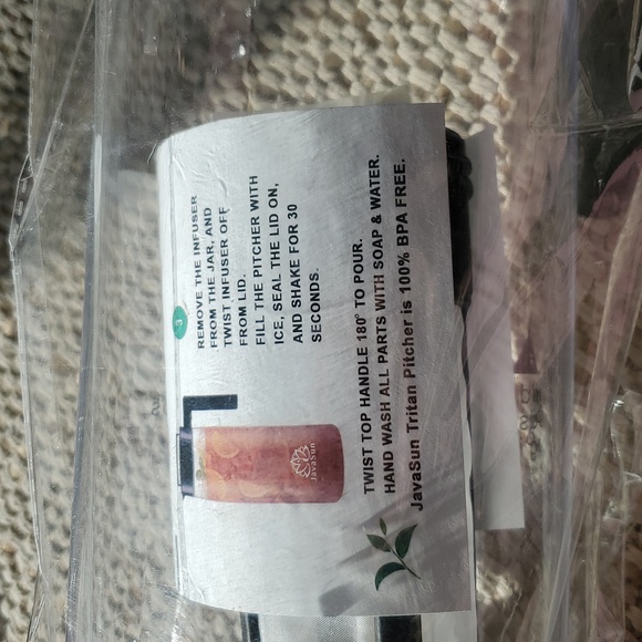 JavaSun Clear and Black Iced Tea Infuser/Maker - Picture 3 of 3